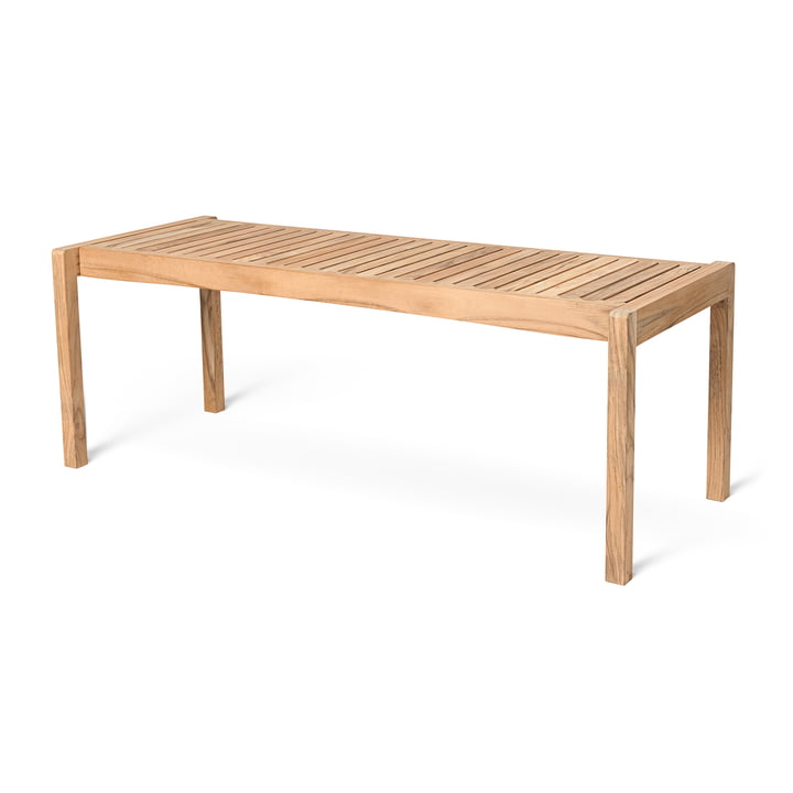 AH912 Outdoor lounge tafel, 12 3. 5 x 4 8. 5cm, teak onbehandeld door Carl Hansen