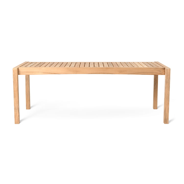 AH912 Outdoor lounge tafel, 12 3. 5 x 4 8. 5cm, teak onbehandeld door Carl Hansen