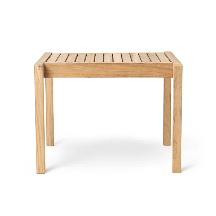 AH911 Bijzettafeltje voor buiten, 5 9. 5 x 4 8. 5 cm, teak onbehandeld van Carl Hansen
