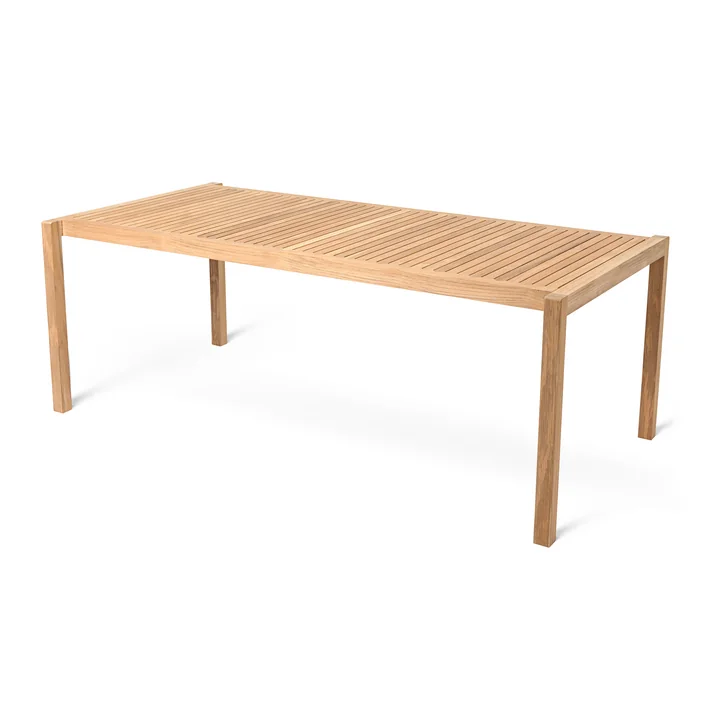 AH901 Tuintafel, 200 x 100 cm, teak onbehandeld door Carl Hansen
