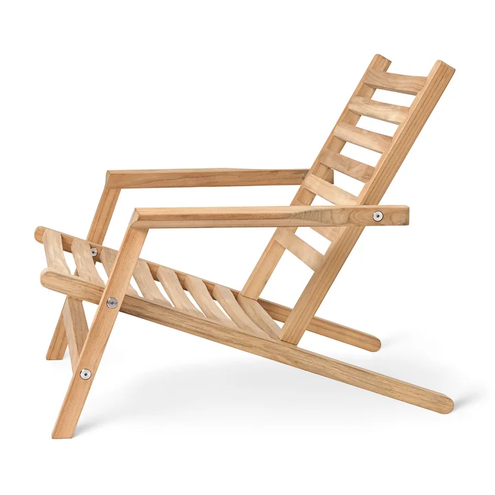 AH603 Ligstoel, teak onbehandeld van Carl Hansen