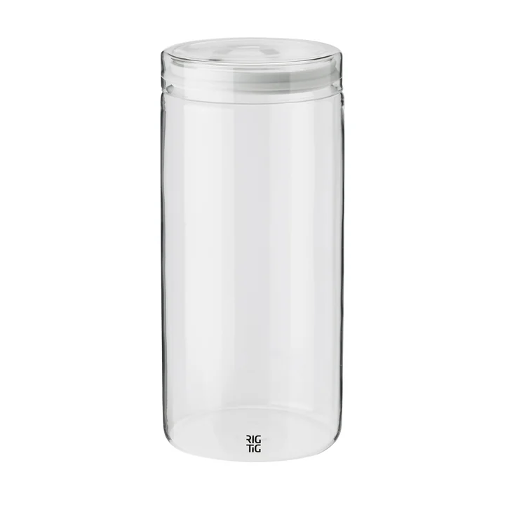 Store-It voorraadpot 1,5 l met deksel van Rig-Tig by Stelton in de kleur lichtgrijs