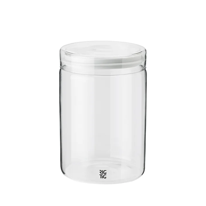 Store-It voorraadpot 1 l met deksel van Rig-Tig by Stelton in de kleur lichtgrijs