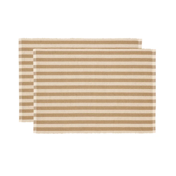 Statement Stripe Placemat van Södahl in de kleur beige