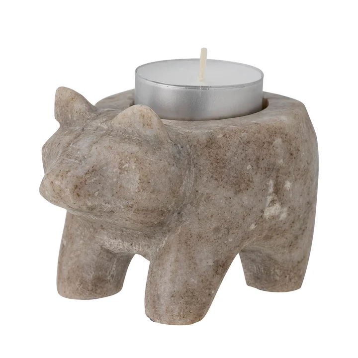 Bloomingville - Marcietta theelichthouder, naturel