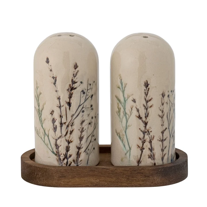 Bloomingville - Bea Zout & Peper Shaker Set, naturel