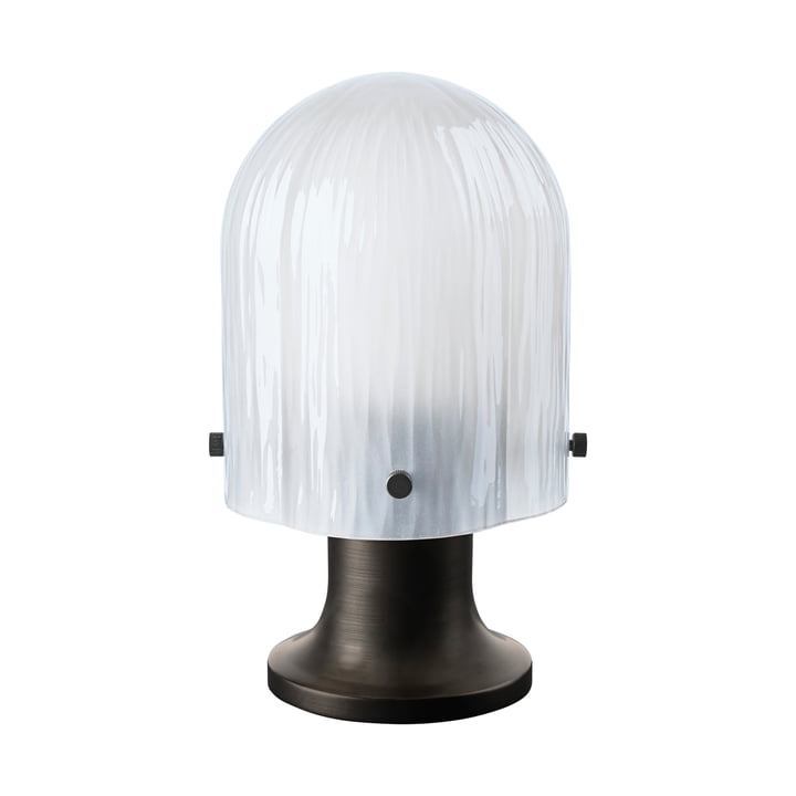 Seine Tafellamp LED Outdoor van Gubi in de uitvoering antiek messing / matglas