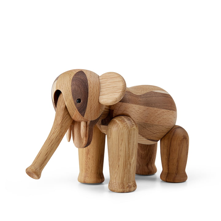 Elephant Reworked Anniversary Mini van Kay Bojesen in het ontwerp gemengd hout