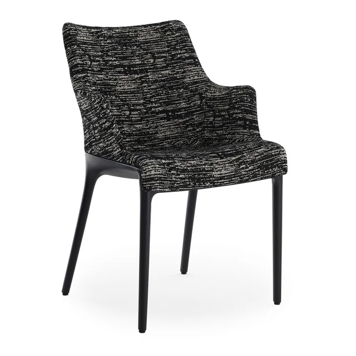 Eleganza Nia Fauteuil, frame zwart, stof gemêleerd zwart van Kartell