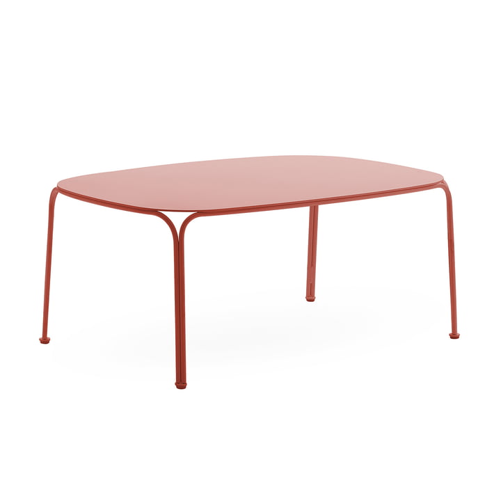 Hiray Tuintafel laag, h 38 cm, roest rood by Kartell