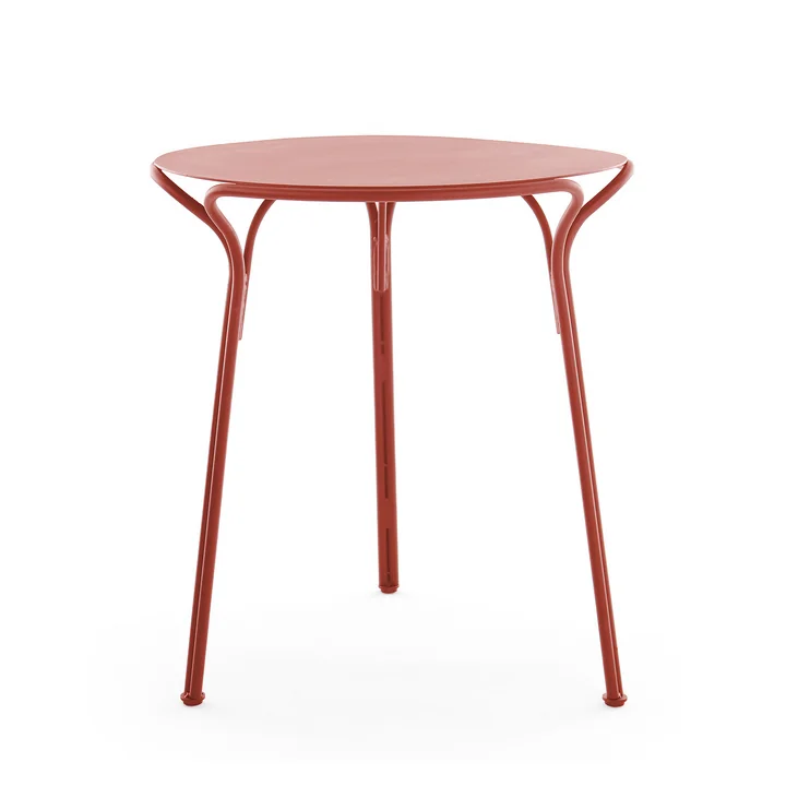 Hiray Tuintafel, Ø 60 cm, roest rood van Kartell