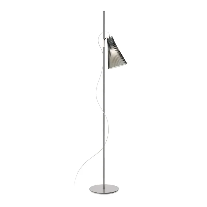 K-Lux Vloerlamp, diffuser smoke grey, frame grey by Kartell