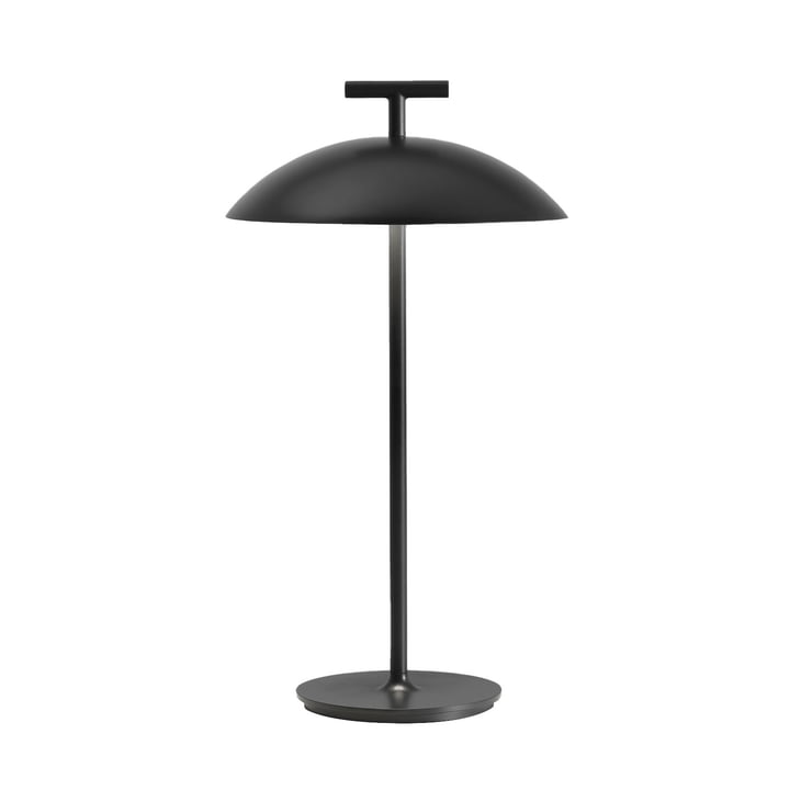 Mini Geen-A LED batterij tafellamp, zwart by Kartell