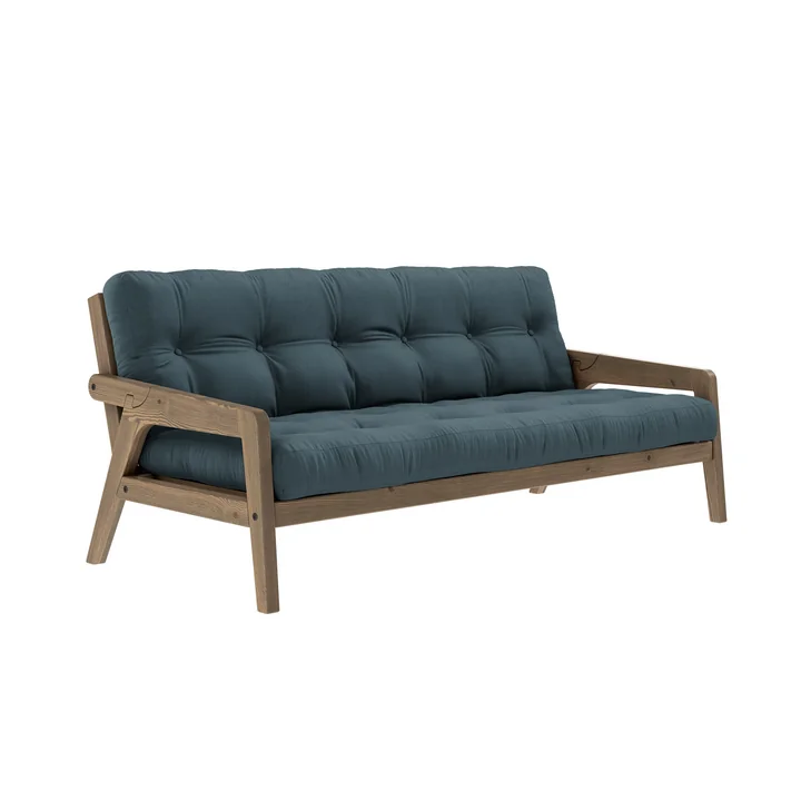 Grab Bank van Karup Design in de uitvoering pine carob brown / petrol blue (757)