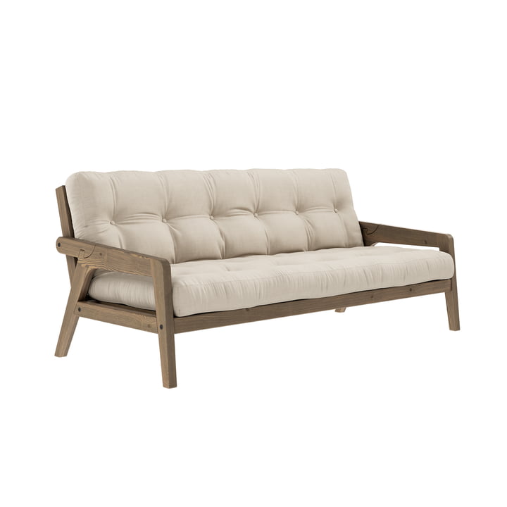 Grab Sofa van Karup Design in de uitvoering pine carob brown / beige (747)