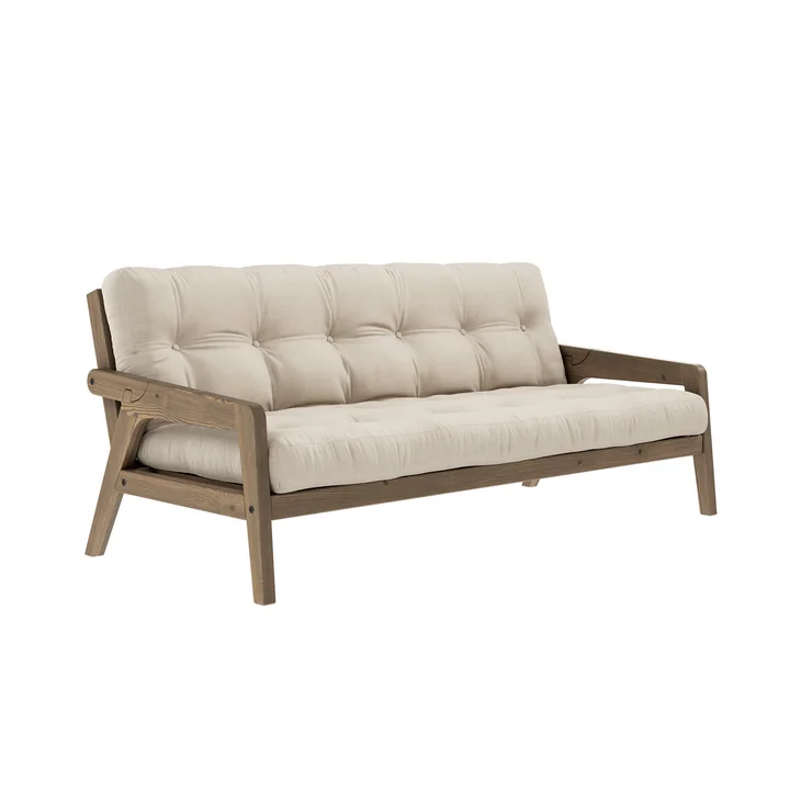 Grab Sofa van Karup Design in de uitvoering pine carob brown / beige (747)
