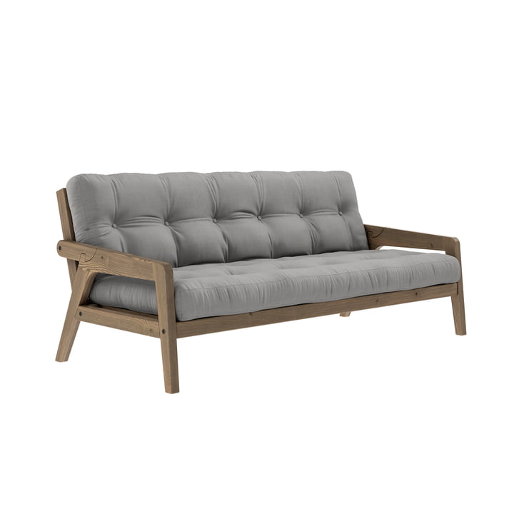 Grab Sofa van Karup Design in de uitvoering grenen johannesbroodbruin/grijs (746)