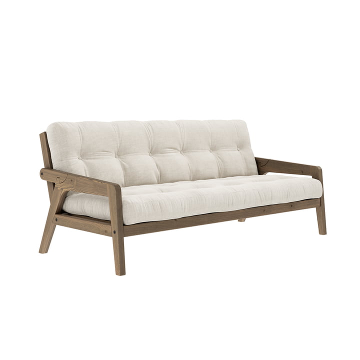 Grab Sofa van Karup Design in de uitvoering pine carob brown / ivory (510)