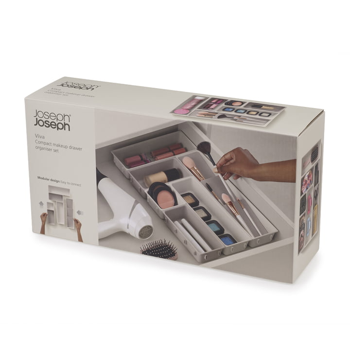 Viva Make-up Organiser, schelp (set van 7) by Joseph Joseph