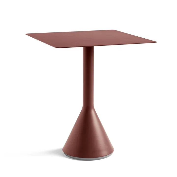 HAY - Palissade Cone Bistrotafel 65 x 65 cm, H 74 cm, iron red