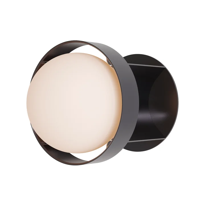 Loop Wandlamp L, donkergrijs van Tala