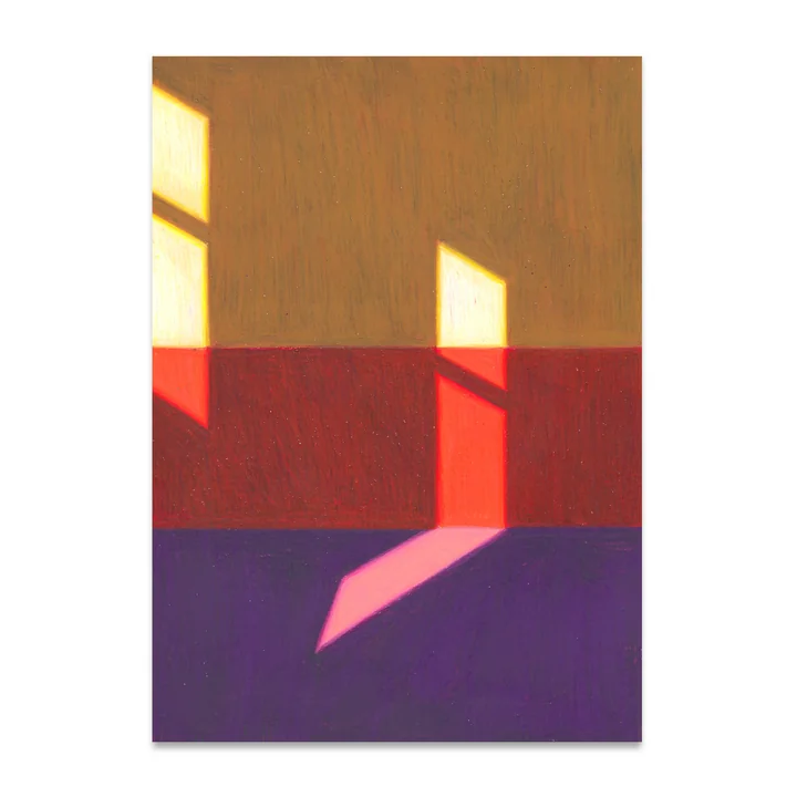 Les Vacances 02 Poster, 50 x 70 cm van Paper Collective