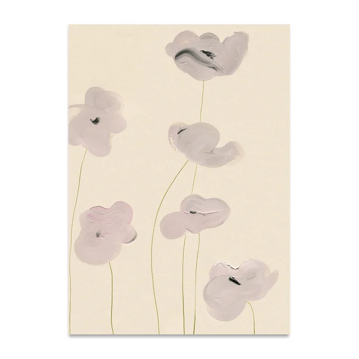 White Vallmo Poster, 50 x 70 cm van Paper Collective