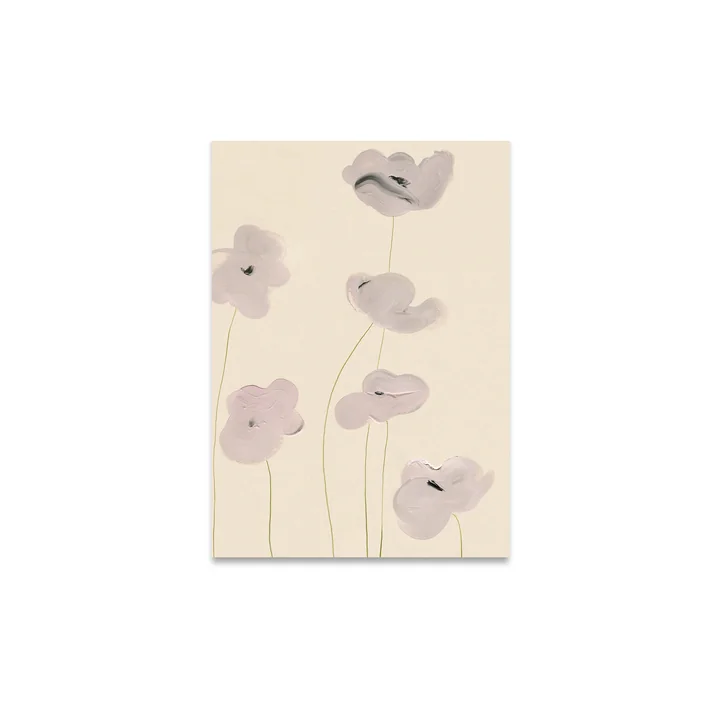 Paper Collective - White Vallmo Poster, 30 x 40 cm