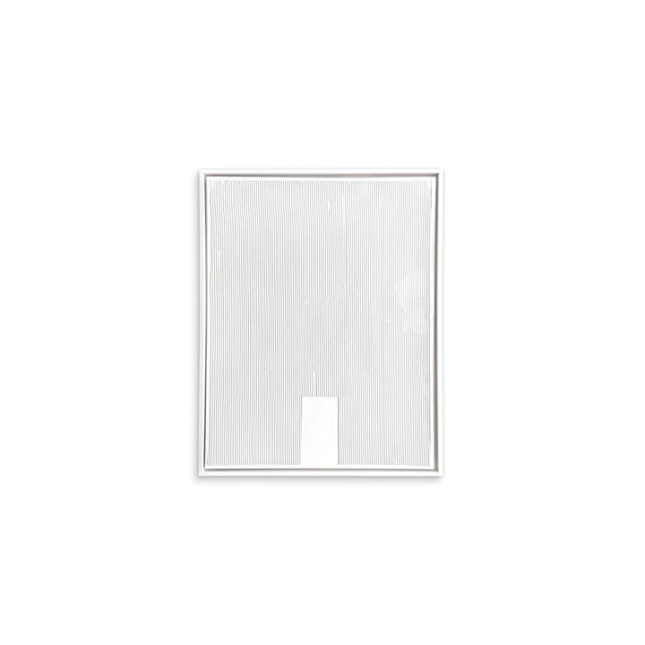 Studio Mykoda - SAHAVA Stripes 1, 50 x 70 cm, wit / witte lijst