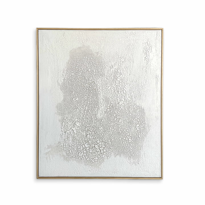 Studio Mykoda - SAHAVA Crashed, 100 x 120 cm, wit / lijst naturel grenen