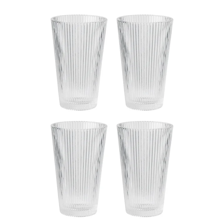 Pilastro Drinkglas van Stelton in een set van 4