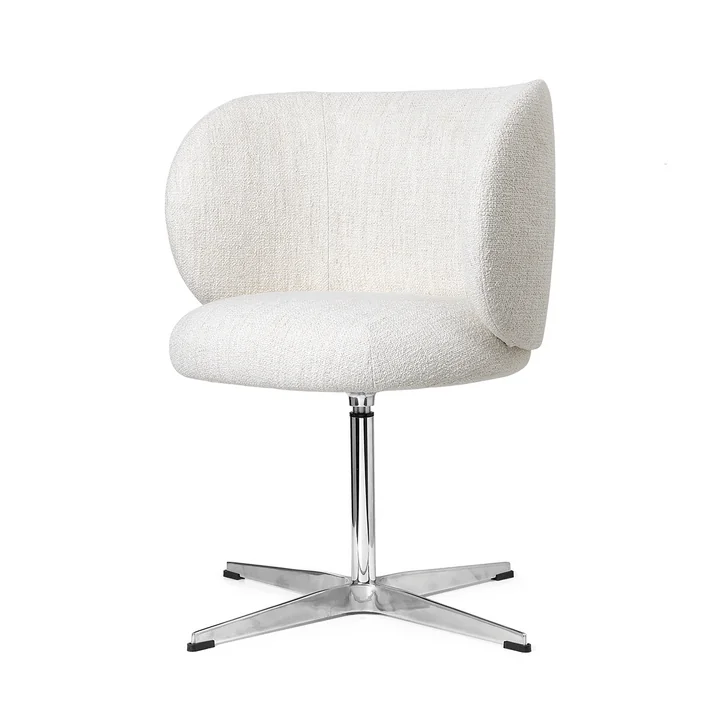 Rico Dining Chair Swivel, gebroken wit (Bouclé) van Ferm Living
