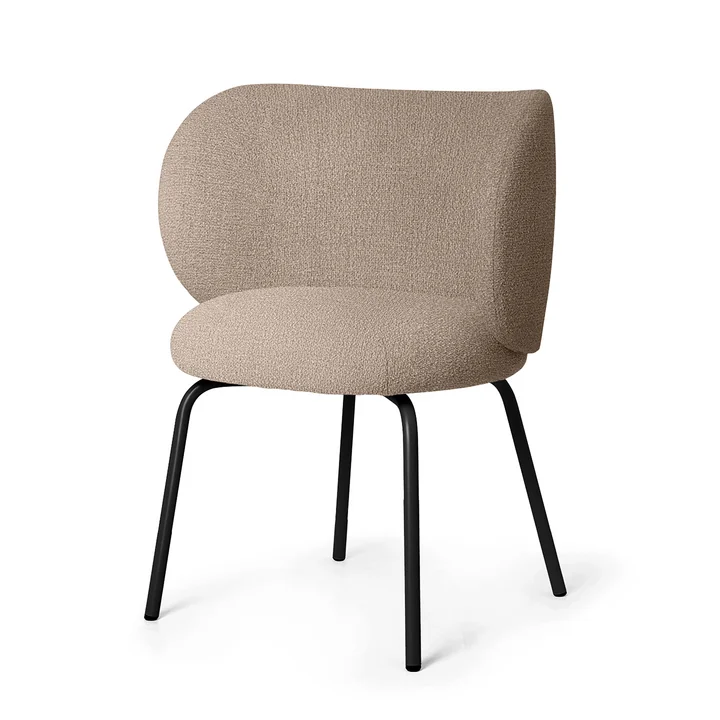 Rico Dining Chair, zand (Bouclé) van Ferm Living