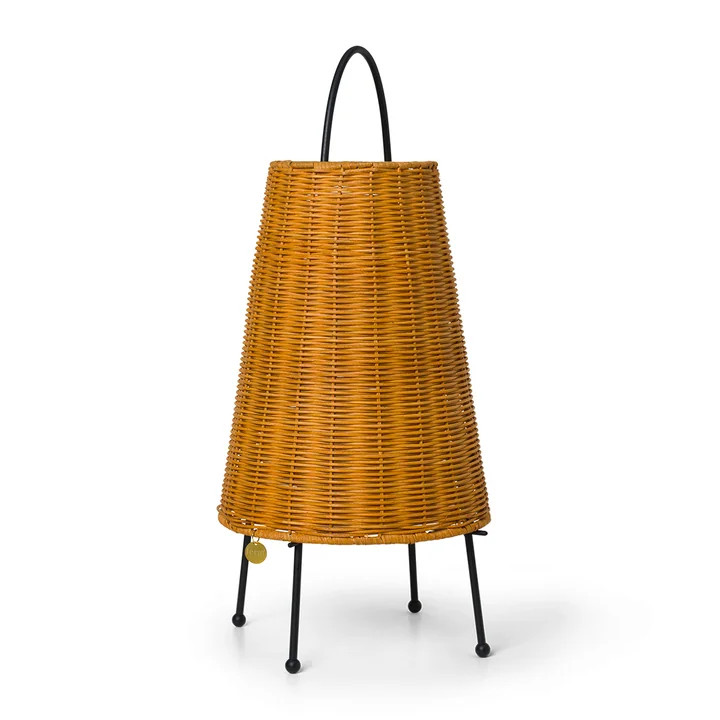 Porti LED tafellamp rotan, naturel by Ferm Living
