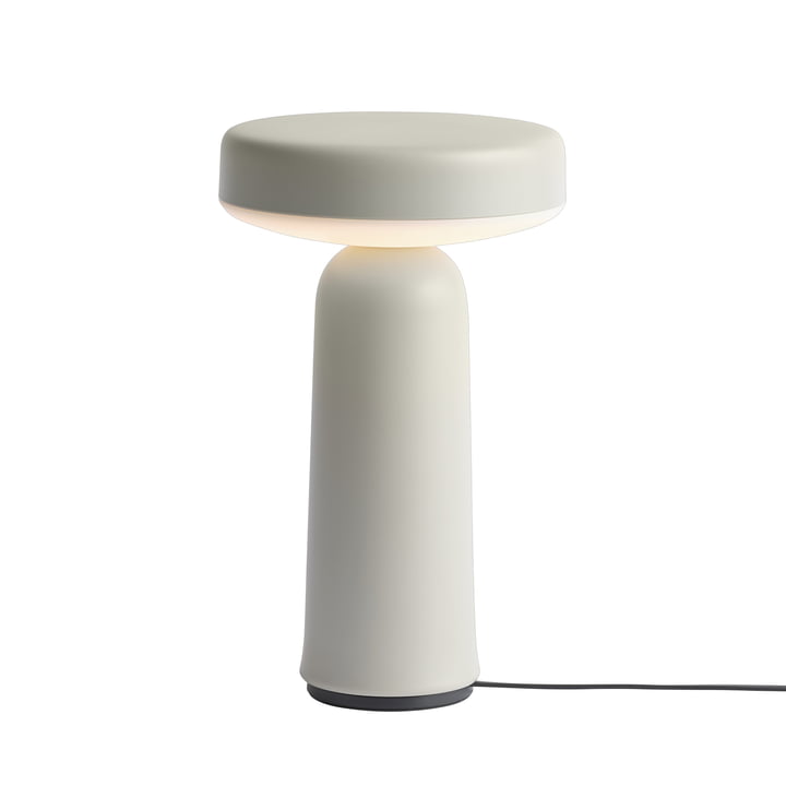 Ease Portable LED Outdoor Batterijlamp van Muuto in de kleur grijs