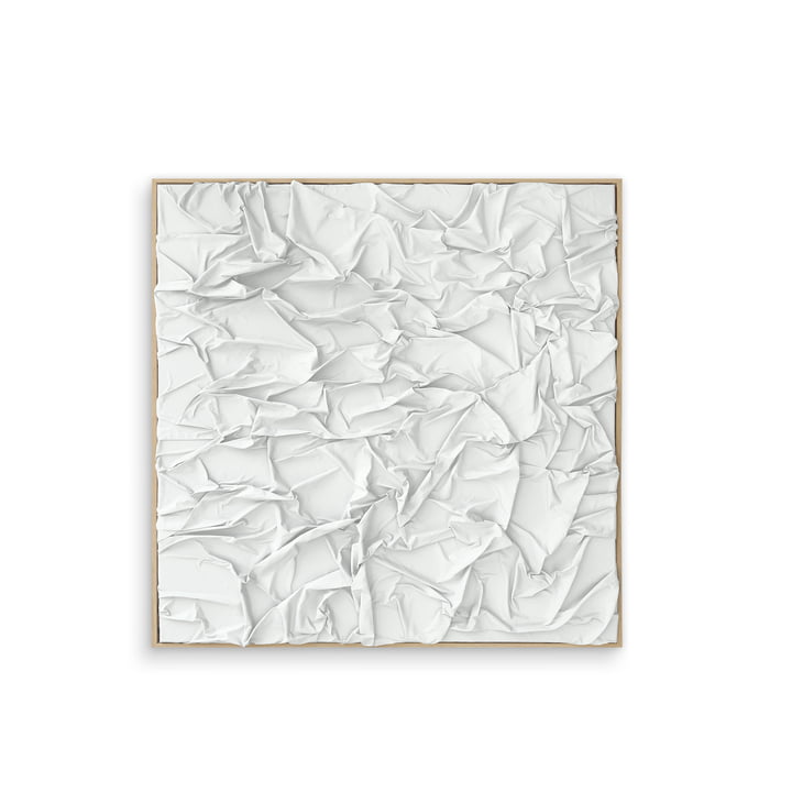 Studio Mykoda - SAHAVA Dune 2, 100 x 100 cm, wit / lijst naturel grenen