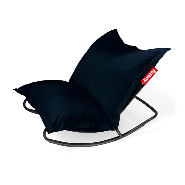 Fatboy - Speciale aanbieding set: Rock 'n' Roll Lounge Chair, zwart + Original Outdoor Zitzak, donker oceaan