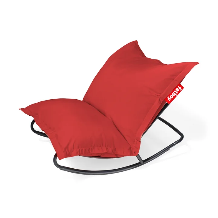 Fatboy - Speciale aanbieding set: Rock 'n' Roll Lounge Chair, zwart + Original Outdoor Zitzak, rood