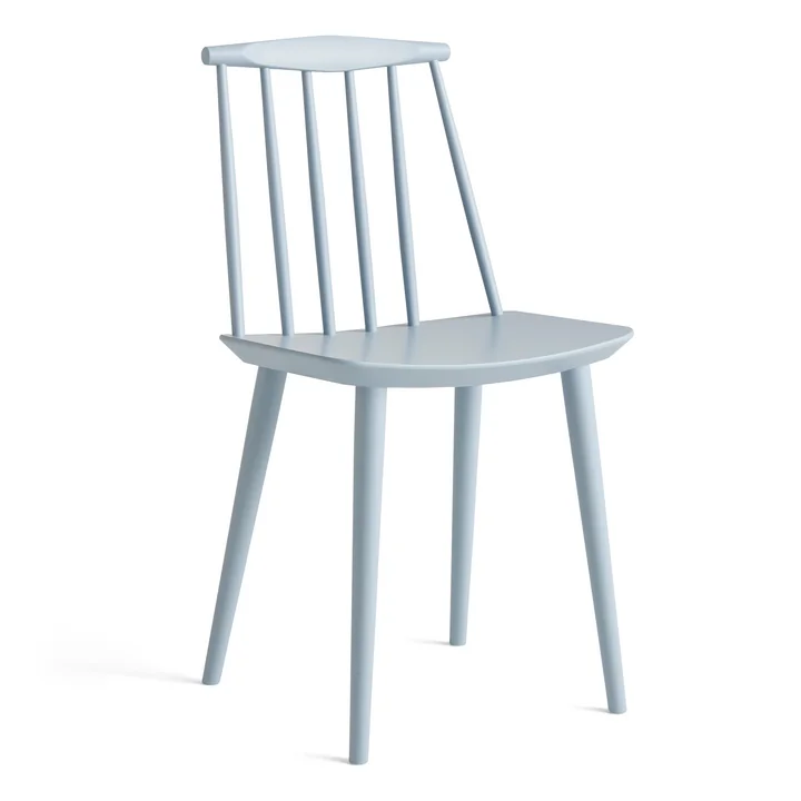 J77 Chair , leiblauw van HAY