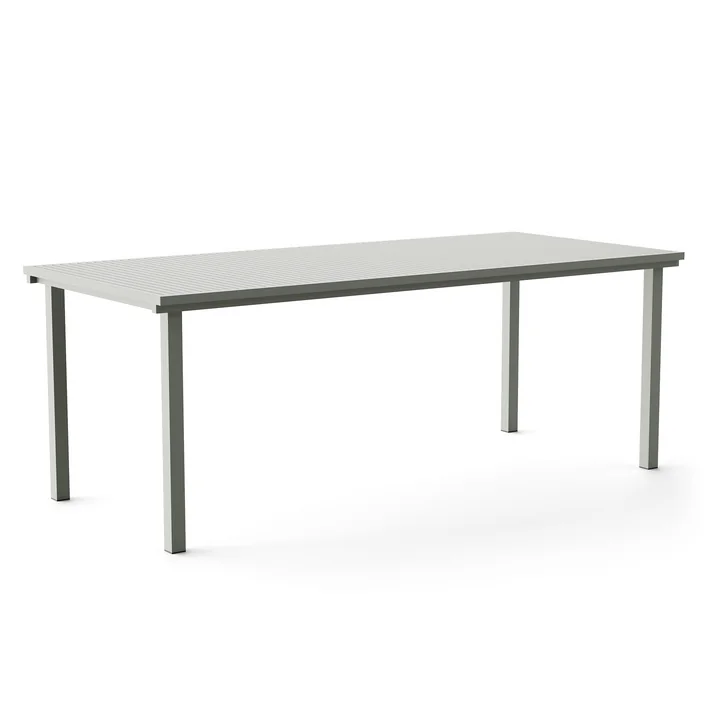 Dining Tafel, rechthoekig, 200 x 90 cm, grijs (RAL 120 70 05) vanaf NINE