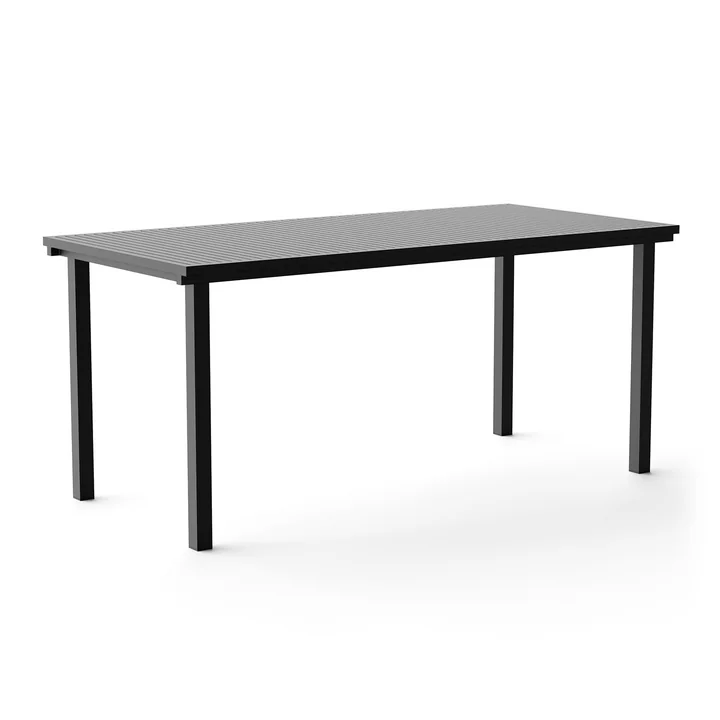 Dining Tafel, rechthoekig, 167 x 80 cm, zwart (RAL 9011) vanaf NINE