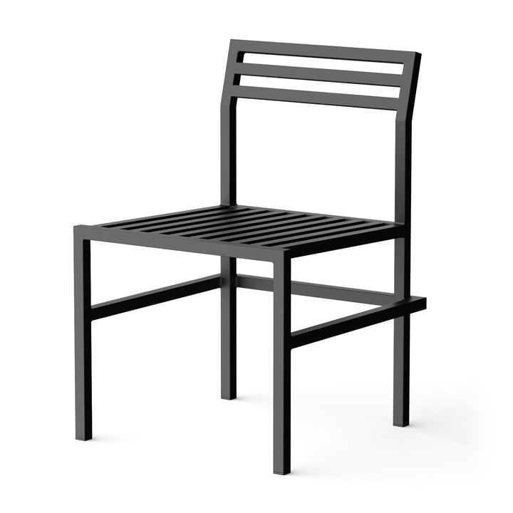 NINE - Outdoor Dining Chair, zwart RAL 9011
