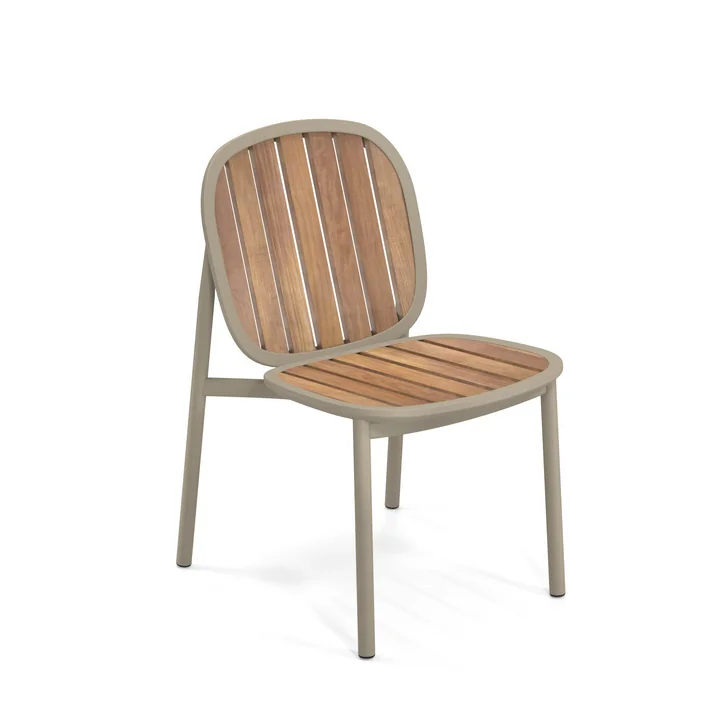 Emu - Twins Tuinstoel, teak / taupe