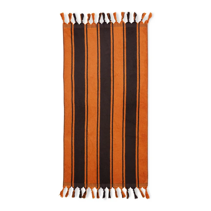 1965 Badhanddoek, 70 x 140 cm, oranje/bruin van HKliving