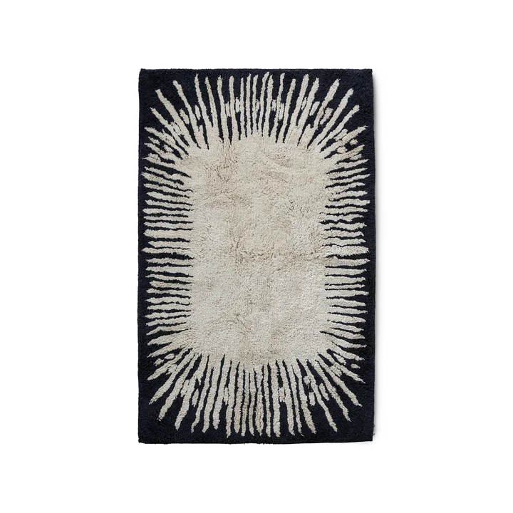 Monochrome Badmat, 75 x 120 cm, zwart/wit van HKliving