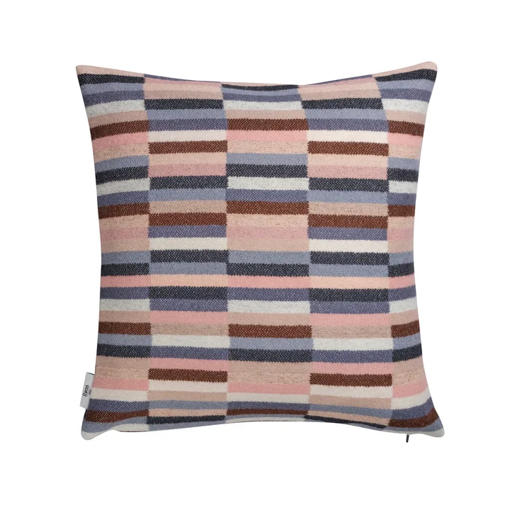 Røros Tweed - Ida Kussen, 50 x 50 cm, roze/blauw