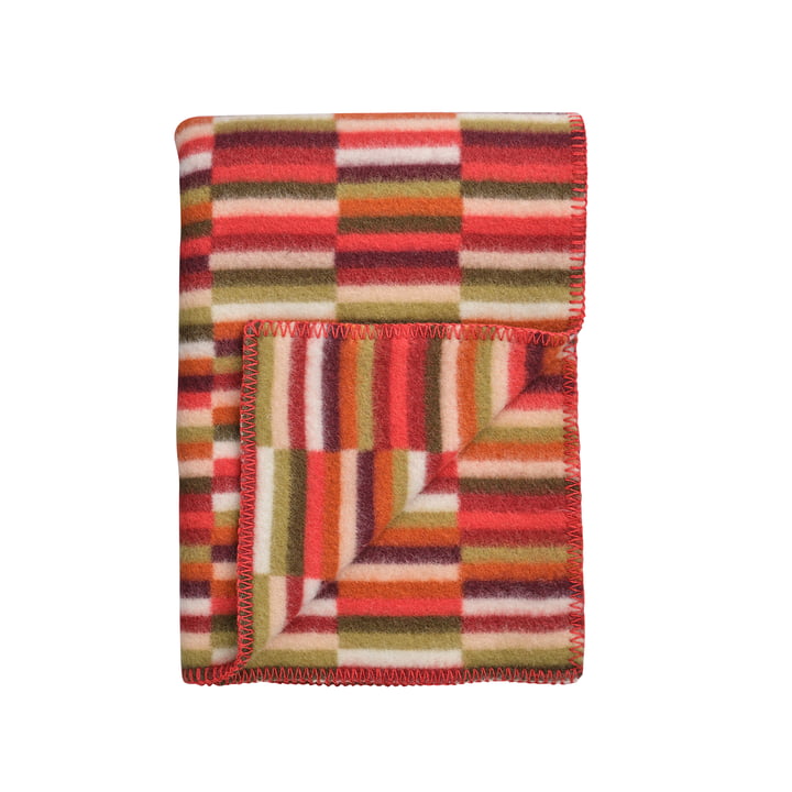 Røros Tweed - Ida Wollen deken 200 x 135 cm, rode tinten