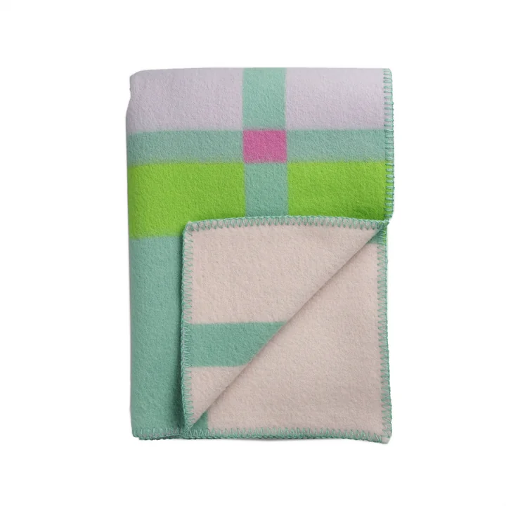 Røros Tweed - City Wollen deken 200 x 135 cm, mint