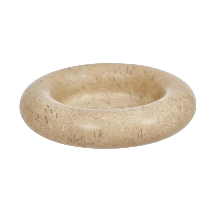 Savi Marmeren kandelaar, Ø 14 cm, beige by OYOY