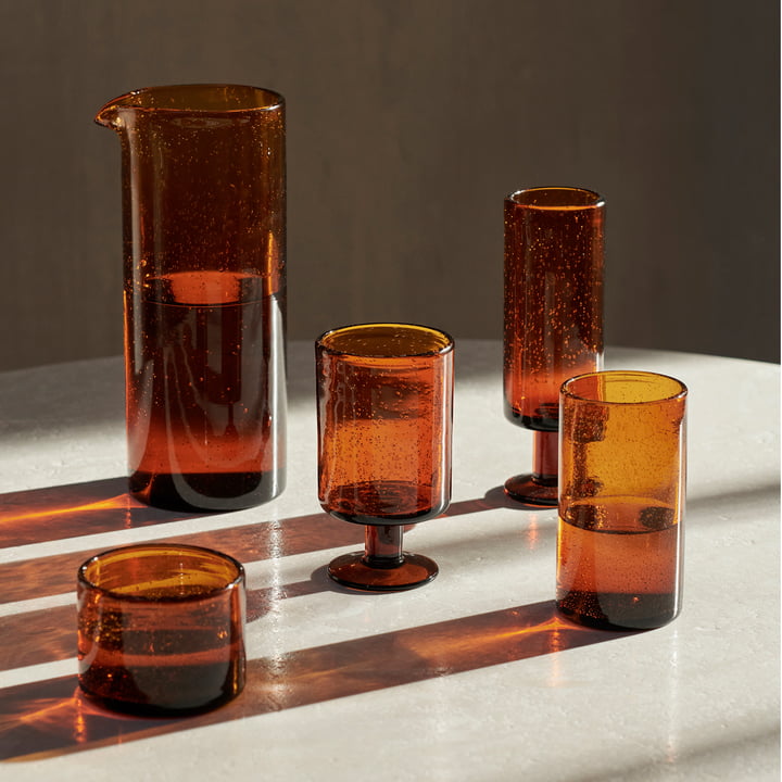 ferm Living - Oli Collectie, gerecycleerd amber